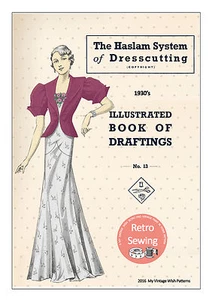 The Haslam System of Dress-cutting No. 13 1930's - Copy - Picture 1 of 6