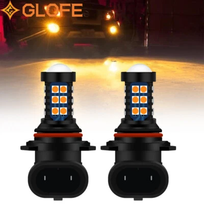 9006 HB4 LED Fog Driving Light DRL 3000K Bright Super Amber Bulbs , Pack of 2 - Image 1 of 4