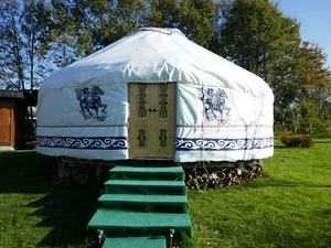 Original kirgisische 6m Jurte Filz Regenschutz Yurt юрта Kirgisien Ger Zelt Tipi - Bild 1 von 12