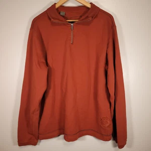 Margaritaville Herren XL rostorange Baumwolle 1/4 Zip Pullover - Bild 1 von 8