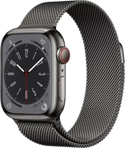 NEW! Apple Watch Series 8 41mm Stainless Graphite Milanese (GPS + LTE) MNJL3LL/A - Zdjęcie 1 z 3