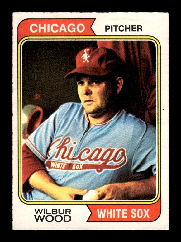 1974 O Pee Chee # 120 Wilbur Wood Card Chicago White Sox