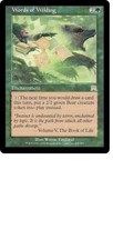 MTG 4X ONSLAUGHT WORDS OF WILDING NM MAGIC THE GATHERING RARE GREEN ENCHANTMENT