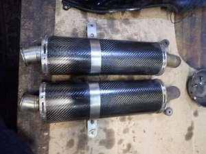 Ducati Cagiva Gran Canyon performance Forza exhaust mufflers carbon fiber CF - Picture 1 of 4