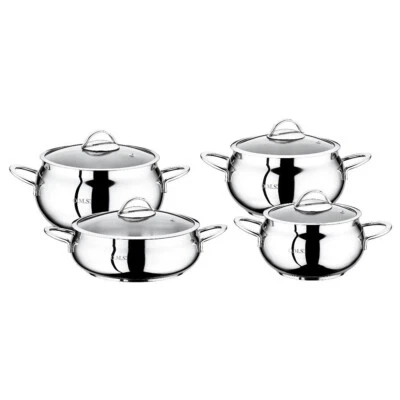 OMS Kochtopf Töpfe Suppentopf Universaltopf 18/10 Edelstahl Induktion Tencere - Bild 1 von 3