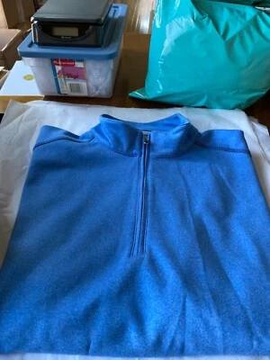 CAMISA JERSEY DE GOLF PARA HOMBRES XL PEBBLE BEACH MANGA LARGA AZUL 1/4 CREMALLERA Foto 1 de 4