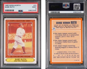 1985 Topps Woolworth #31 Babe Ruth-PSA Mint 9 93622445 POP 39 (16 higher) - Picture 1 of 1