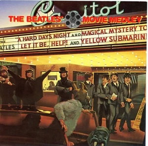 The Beatles MOVIE MEDLEY - UK Parlophone R6055 7" 45 w/PS NEW MINT - Picture 1 of 4