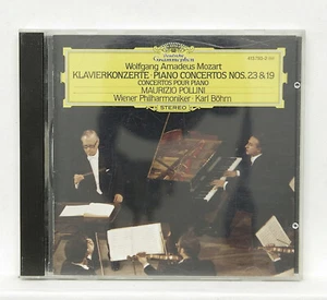 MAURIZIO POLLINI ⸺ MOZART Concertos pour piano nos 23 et 19 ⸺ DDG argent complet CD NM - Photo 1/2