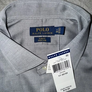 Camicia elegante uomo Ralph Lauren popeline slim fit facile cura cotone tessuto prezzo al pubblico consigliato $79 - Foto 1 di 6