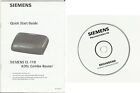 Siemens CL-110 ADSL COMBO ROUTER - SCHNELLSTARTANLEITUNG - HANDBUCH - CD