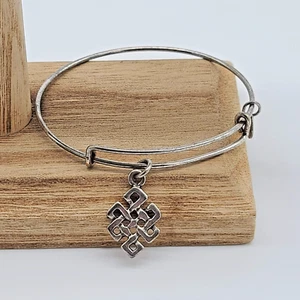 Alex und Ani Endloser Knoten Silber Armband - Symbol der Weisheit & Mitgefühl - Bild 1 von 5