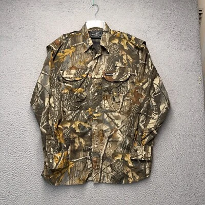 Winchester Button Up Shirt Mens XL Green Realtree Camo Vented Outdoor Hunting - Image 1 of 4