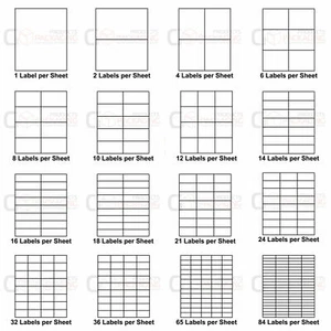 Etiquetas de dirección pegatinas hojas blancas A4 autoadhesivas impresora láser de papel de inyección de tinta - Imagen 1 de 3