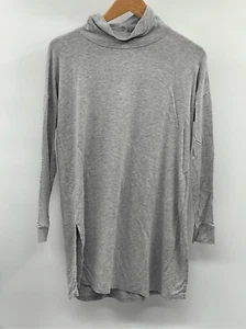Top túnica Eileen Fisher cuello alto mujer pequeño gris manga larga pulóver - Imagen 1 de 10