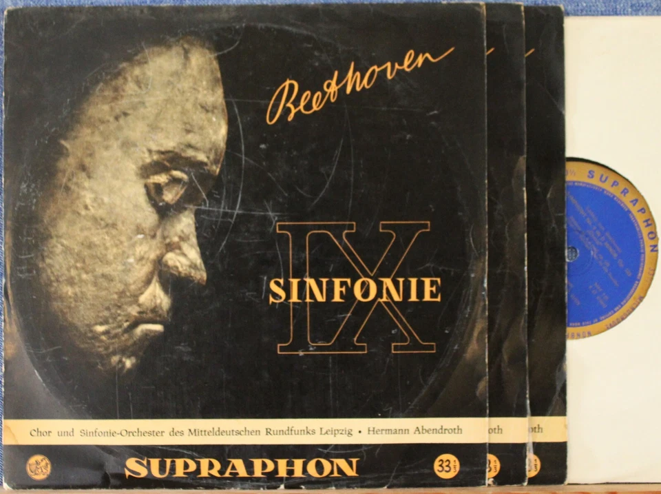 Abendroth. Beethoven (Symphony 9; Egmont). Sup LPM 48-50 (3) (10"). NM(-) - Image 1 of 1