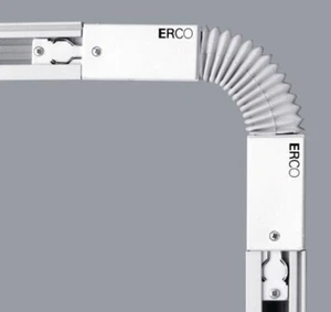 Erco biegsame Multiflex Kupplung Eckverbinder 79311 3-Phasen Stromschiene Weiß - Bild 1 von 4
