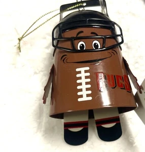 Tampa Bay Buccaneers Cow Bell Ornament Christmas By Evergreen Football 4” NFL - Picture 1 of 3