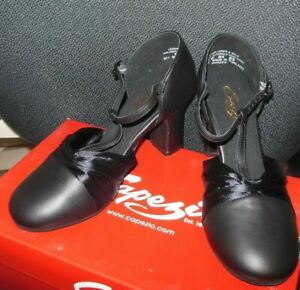 NEW Capezio Character black Ladies sizes  Leather satin 2.5" heel theater #671