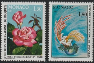 1980 Monaco SC# 1252-1253 - International Flower Show, Monte Carlo - M-NH - Picture 1 of 1