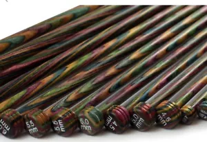 KnitPro knitting needles -Symfonie straights 3mm to 6.5mm- wood needles - Picture 1 of 6