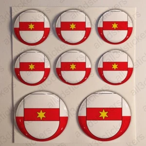 Pegatinas Bolzano Pegatina Bandera Bolzano Resina 3D Vinilo Relieve Italia - Imagen 1 de 1