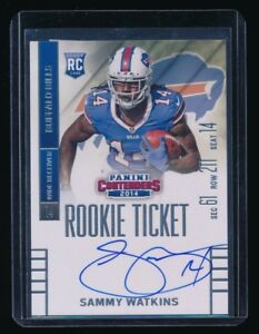 SAMMY WATKINS 2014 PANINI CONTENDERS RC AUTO/(BALL IN LEFT ARM) *CHIEFS*