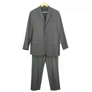 Calvin Klein Single Breasted Heather Wool Suit - Sample - 40R x W32 x 30L - Grey - Picture 1 of 16