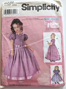 UNCUT Daisy Kingdom Girls Top and Skirt Pattern, Simplicity 5339 - Picture 1 of 2