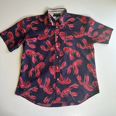 Camisa abotonada con estampado de langosta TOMMY HILFIGER para hombre talla XL única Foto 1 de 4