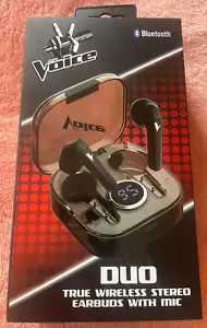 Duo True Wireless Stereo Earbuds with Microphone--The Voice 🎧🎧NEW🎧🎧 - Picture 1 of 11