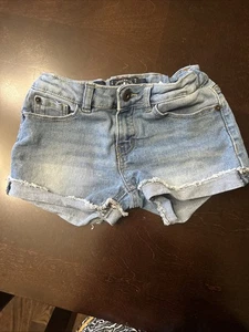 Lucky Brand Riley Shorts Girls Size 8, Adjustable Waist, Denim EUC - Picture 1 of 5