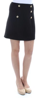 KENSIE Mujer Negra Mini Falda Línea A XS Foto 1 de 4