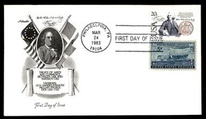 Mayfairstamps US FDC 1983 Pennsylvania Treaty of Amity and commerce between US a - Picture 1 of 2