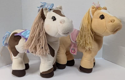 Plush 2 Cabbage Patch Appalachian Artworks Blue & Pink Beaded Brown Eyes 2005 - Image 1 of 4