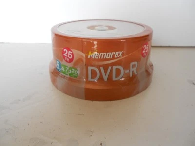 Memorex DVD-R 25-Pack 8X 4.7GB 120Min New Spindle Sealed - Image 1 of 4