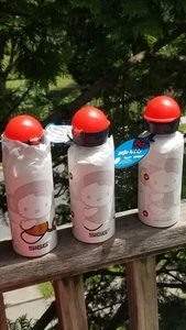 3 WATER BOTTLES HELLO KITTY SIGG MONKEY - Picture 1 of 20