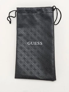 GUESS Original Black Faux Leather Eyewear Eyeglasses Sunglasses Pouch Case - Picture 1 of 2