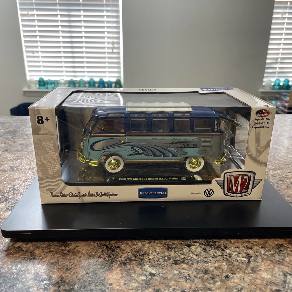 M2 Machines RAW CHASE 1960 VW Microbus S28 Walmart Exclusive 1/24 Scale 1/168 - Image 1 of 4