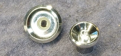 1965 1966 Chrysler  Mopar ~ Set Original Chrome Radio Knobs - Image 1 of 3