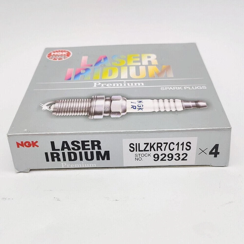 4x ISpark Plugs SILZKR7C11S 92932 12290-R1A-H01 For Honda Accord CR-V 2.0 - Image 1 of 4