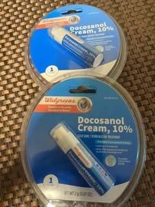 Docosonal Cream 10 Percent Cold sore/Fever Blister Treatment 2Pack Free Shipping - Picture 1 of 6