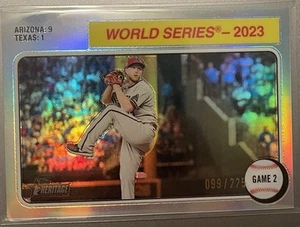 2024 Topps Heritage World Series - 2023 Game 2 Silver Chrome /225 - Picture 1 of 1