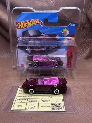 HW 911 PORSCHE CABRIOLET TAMPO PROTOTYPE 批准 & 未旋转 & 短卡套装 MT。 — 第 1/4 张图片