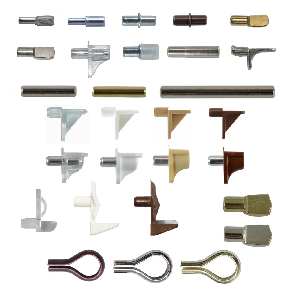 * Shelf Support Studs Pegs Cabinets Bookcases 3mm 4mm 5mm 6mm 7mm Choose Size  + - Image 1 of 1