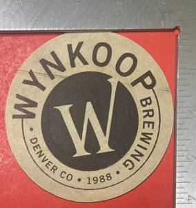 John Hickenlooper  Wynkoop DENVER  4 INCH ROUND  BEER COASTER LOVE BEER - Picture 1 of 2