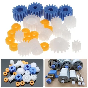 26Pcs Plastic Spindle Gears Set haft Motor Gearbox DIY Parts Car Model Kits Toy - Bild 1 von 7