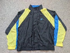 Vintage Nike Jacke Herren klein schwarz Windbreaker 90er 80er Running Track Tennis - Bild 1 von 15