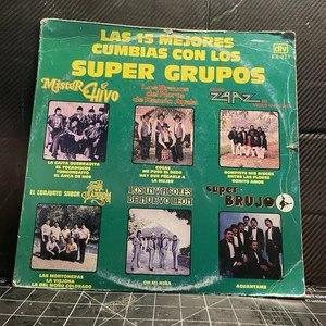 SUPER GRUPOS / varios artistas / 15 exitos Cumbias vinyl record 33 rpm - Imagen 1 de 5