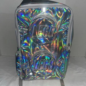 LEGO Mochila Holográfica Plata Lego Ladrillos 15 Pulgadas Bolsa de Libros - Nueva con Etiquetas - Imagen 1 de 5